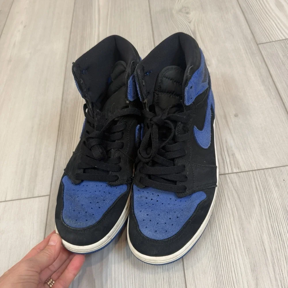Nike Air Jordan‎ 1 High OG Men's Size 9 DZ5485-042 Black & Royal Blue